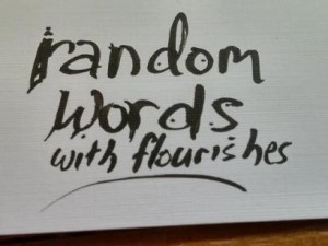 random words with flourishes